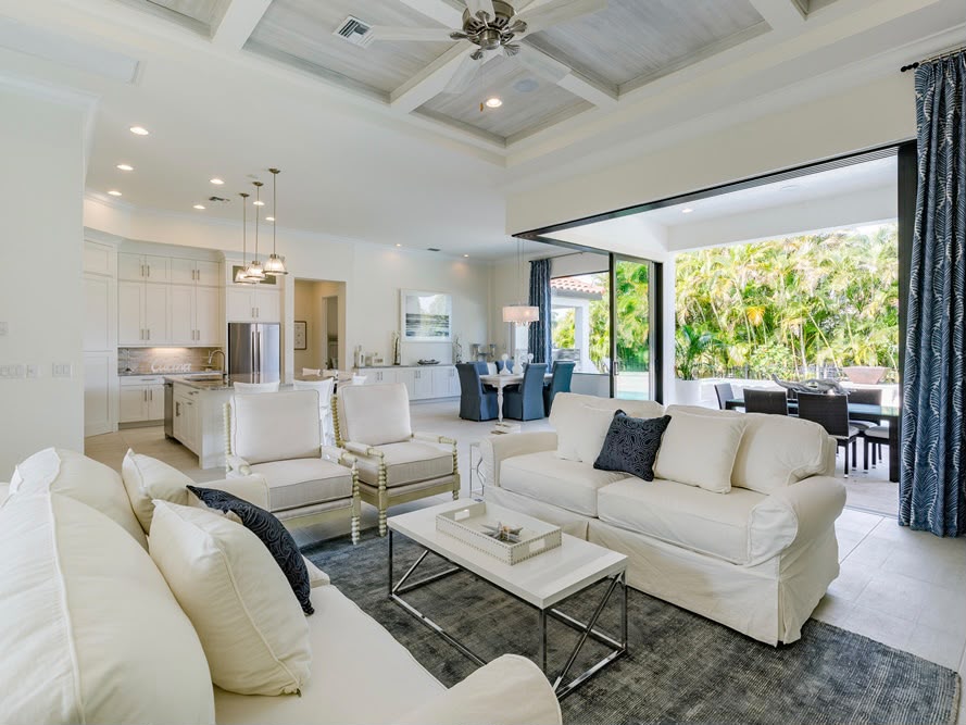 Family room cleaned by The Golden Touch Shine Co